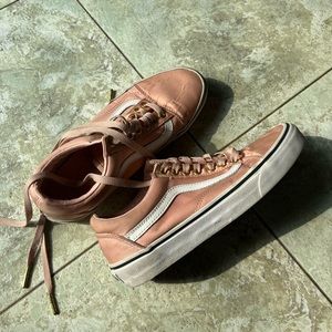 Low-Top Pink Silk Vans